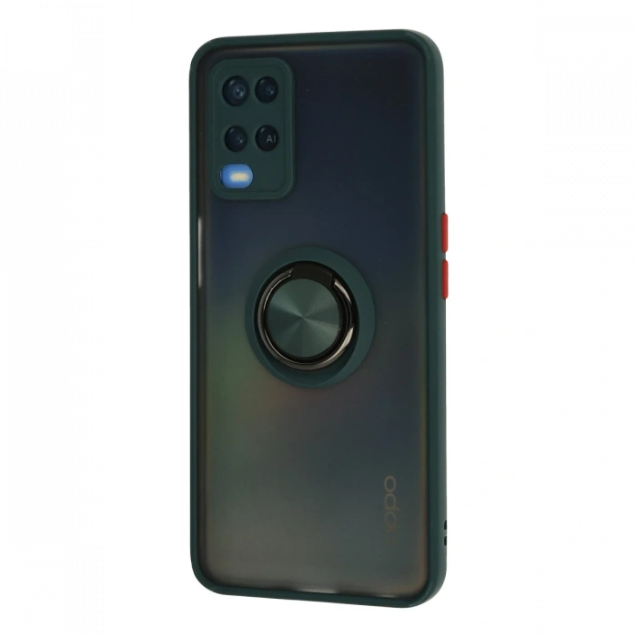 Newface Oppo A54 4G Kılıf Montreal Yüzüklü Silikon Kapak