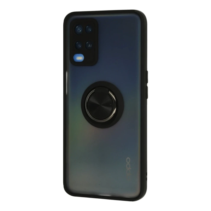 Newface Oppo A54 4G Kılıf Montreal Yüzüklü Silikon Kapak