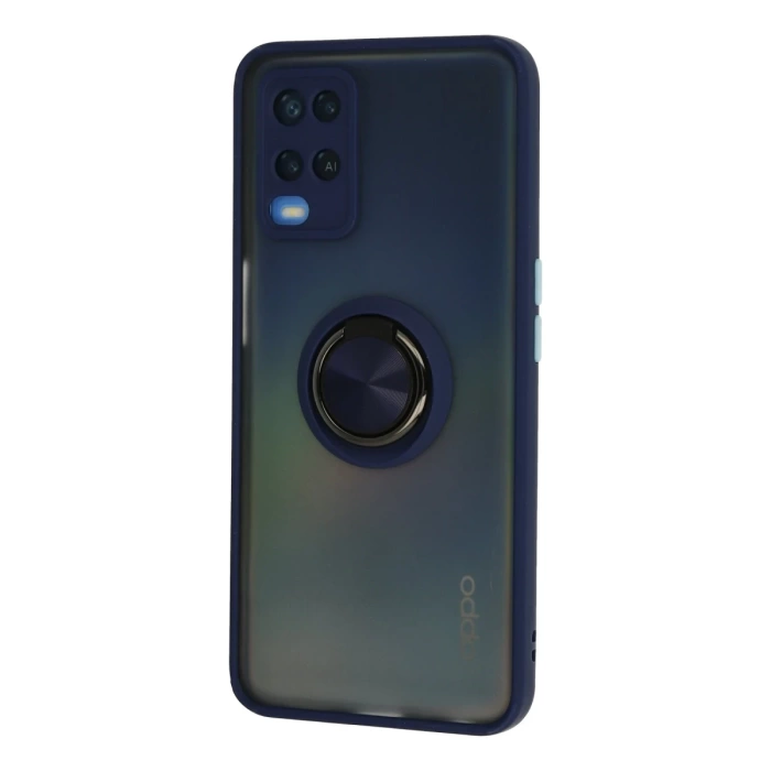 Newface Oppo A54 4G Kılıf Montreal Yüzüklü Silikon Kapak