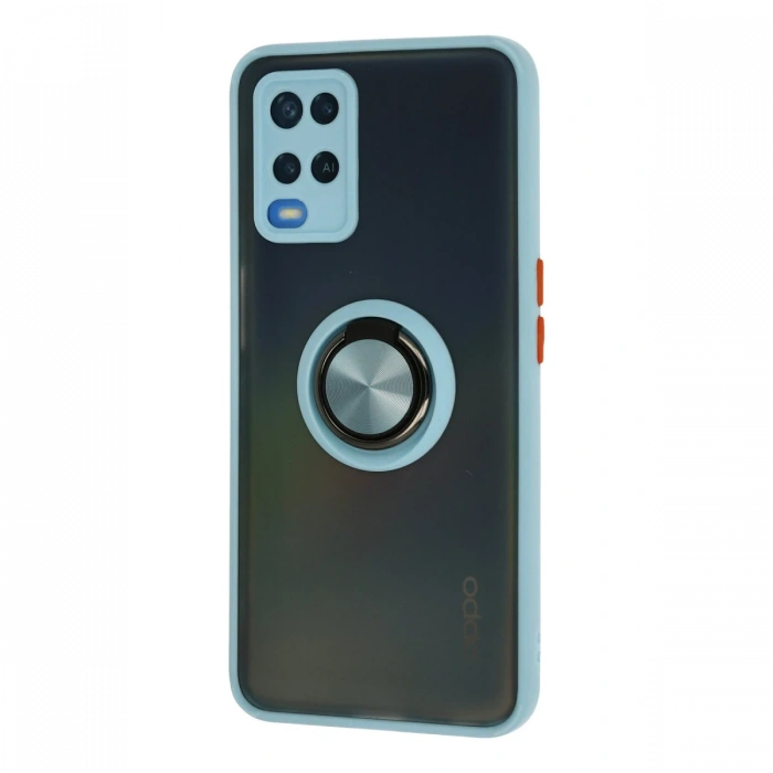 Newface Oppo A54 4G Kılıf Montreal Yüzüklü Silikon Kapak