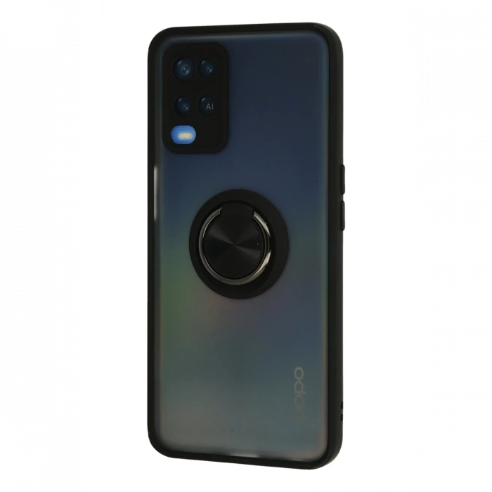 Newface Oppo A54 4G Kılıf Montreal Yüzüklü Silikon Kapak