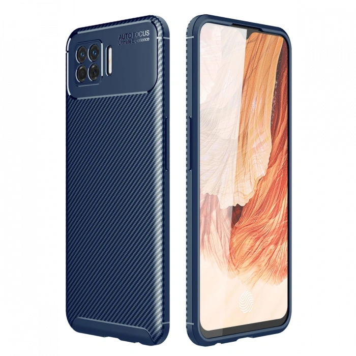 Newface Oppo A73 Kılıf Auto Focus Karbon Kapak