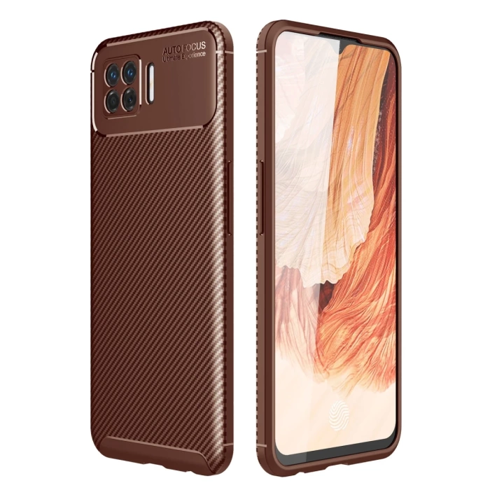 Newface Oppo A73 Kılıf Auto Focus Karbon Kapak