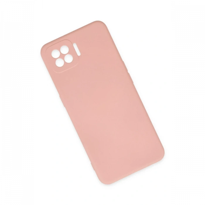 Oppo A73 Kılıf Nano içi Kadife Silikon - Pudra