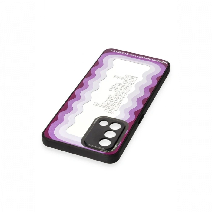 Newface Oppo A74 4G Kılıf Mirror Desenli Kapak - Mirror - 4