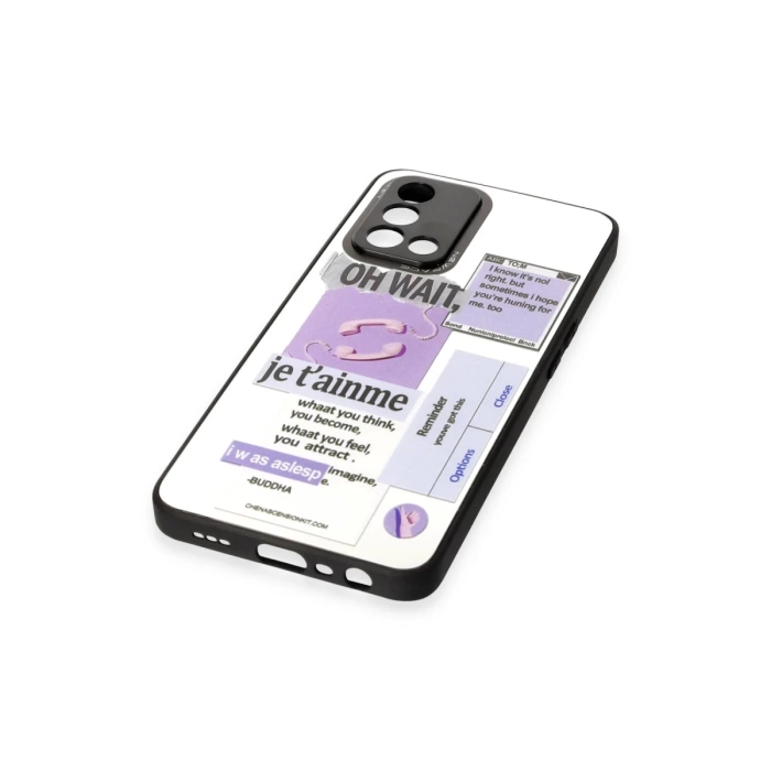 Newface Oppo A74 4G Kılıf Mirror Desenli Kapak - Mirror - 4