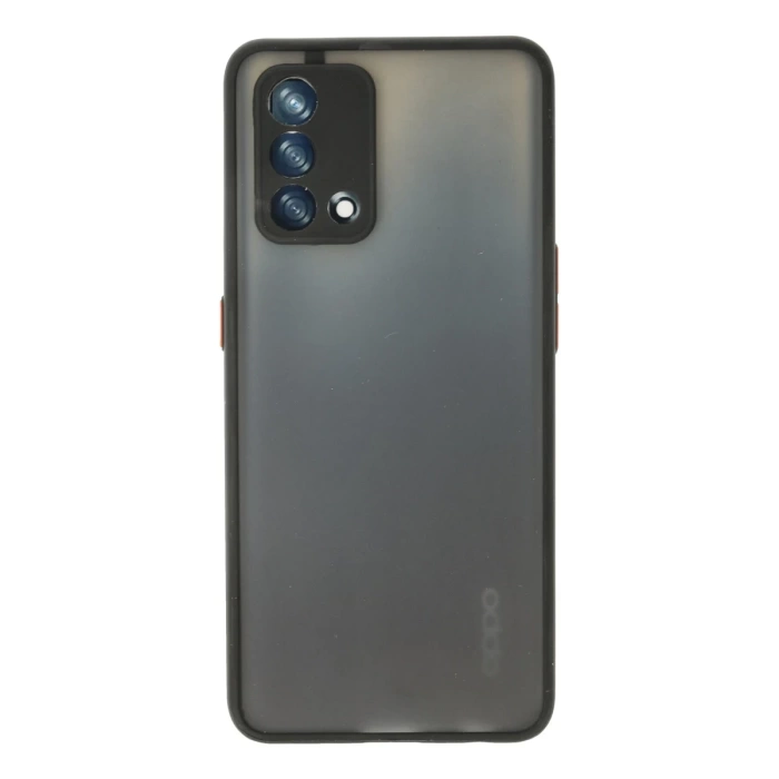 Newface Oppo A74 4G Kılıf Montreal Silikon Kapak - Siyah