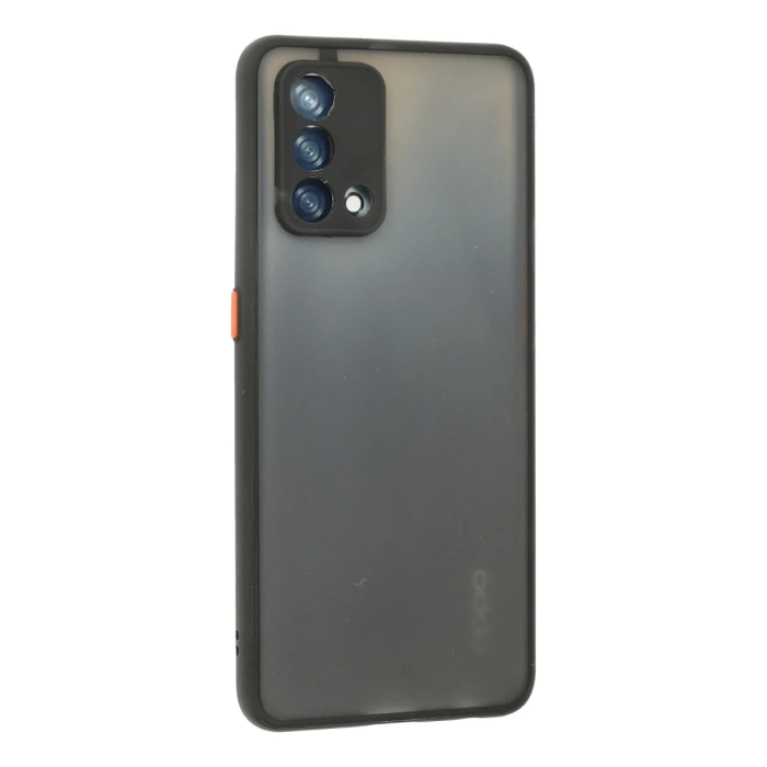Newface Oppo A74 4G Kılıf Montreal Silikon Kapak - Siyah