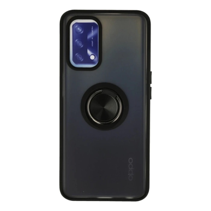 Newface Oppo A74 4G Kılıf Montreal Yüzüklü Silikon Kapak