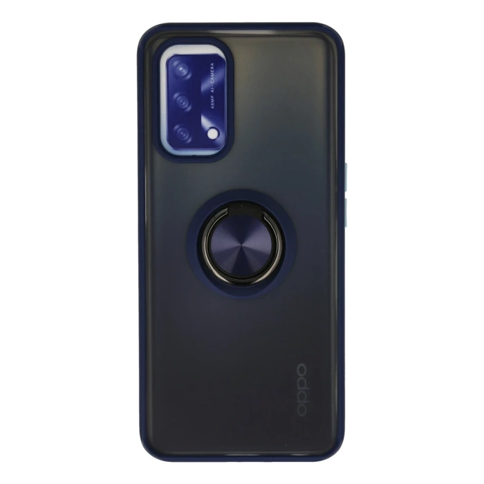 Newface Oppo A74 4G Kılıf Montreal Yüzüklü Silikon Kapak