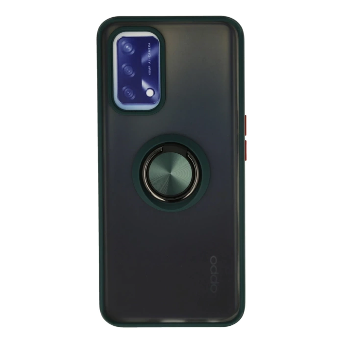 Newface Oppo A74 4G Kılıf Montreal Yüzüklü Silikon Kapak