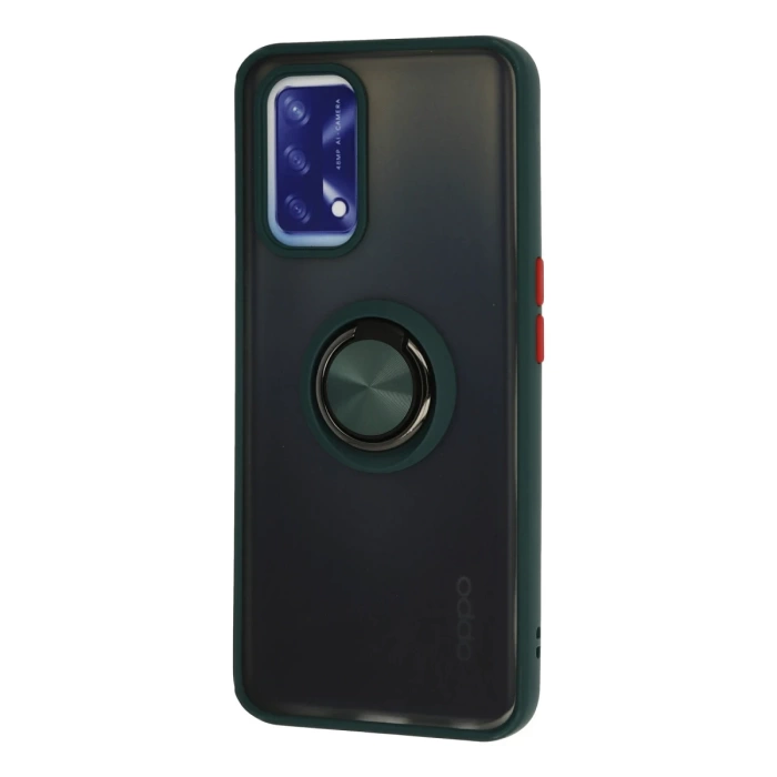 Newface Oppo A74 4G Kılıf Montreal Yüzüklü Silikon Kapak