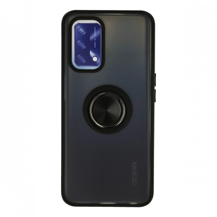 Newface Oppo A74 4G Kılıf Montreal Yüzüklü Silikon Kapak