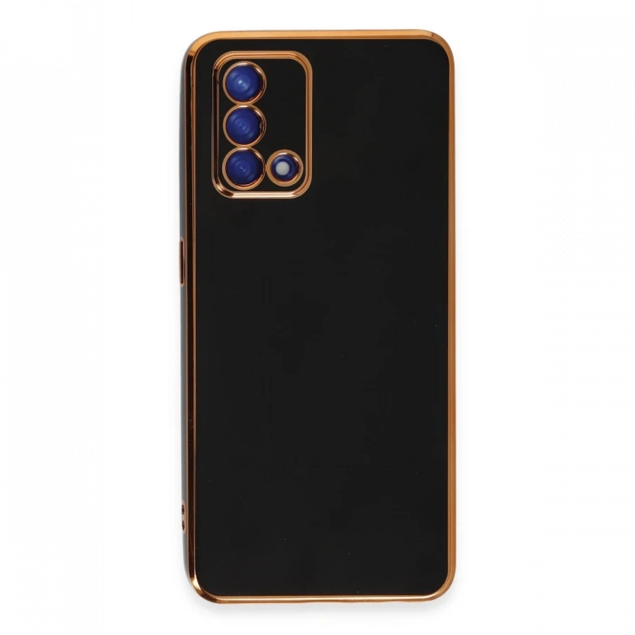 Oppo A74 4G Kılıf Volet Silikon - Siyah