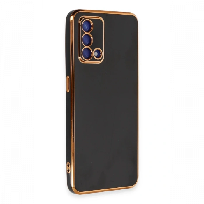 Oppo A74 4G Kılıf Volet Silikon - Siyah