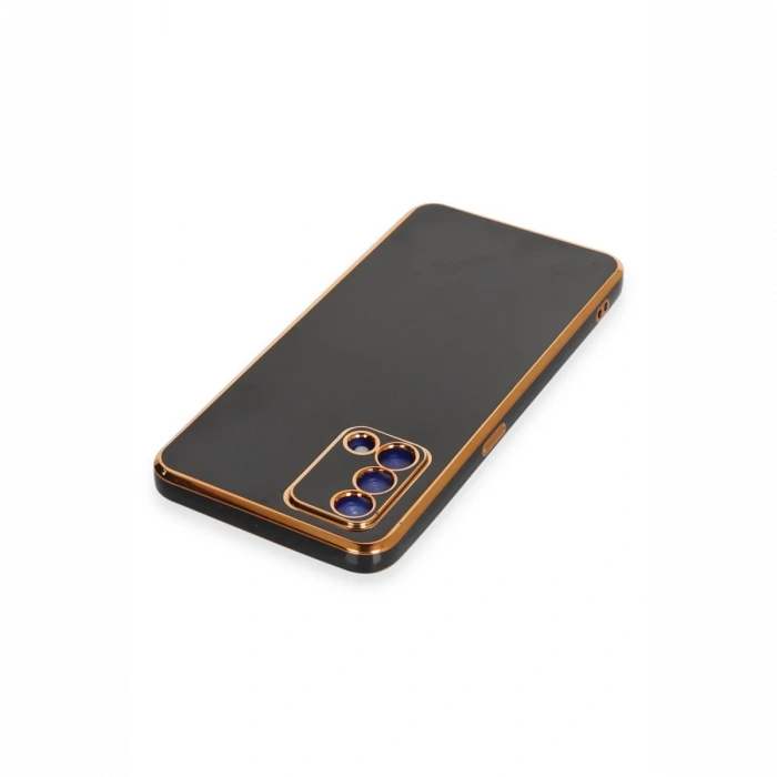 Oppo A74 4G Kılıf Volet Silikon - Siyah