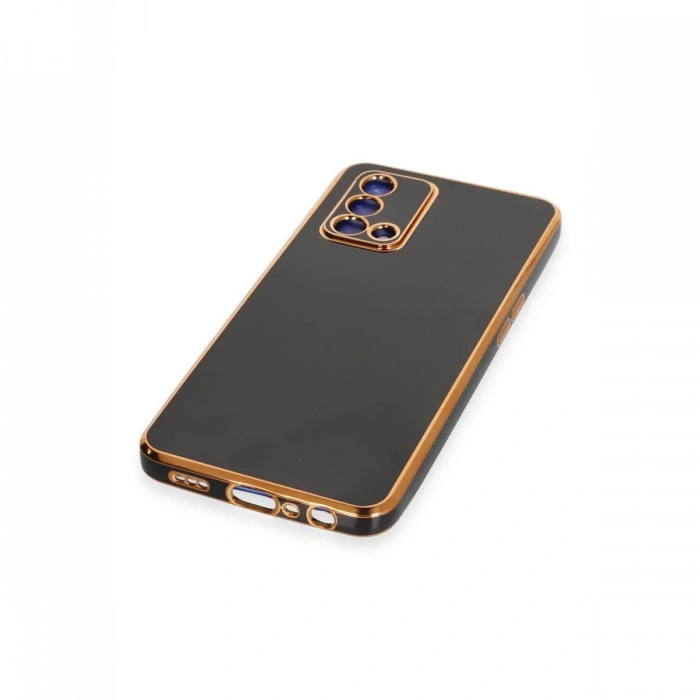 Oppo A74 4G Kılıf Volet Silikon - Siyah