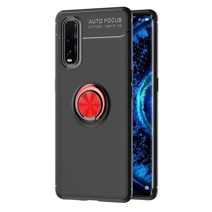 Newface Oppo Find X2 Kılıf Range Yüzüklü Silikon
