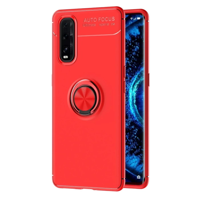 Newface Oppo Find X2 Kılıf Range Yüzüklü Silikon