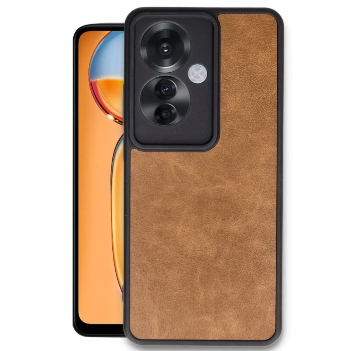 Newface Oppo Reno 11F Kılıf Aras Deri Kapak