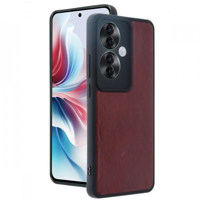 Newface Oppo Reno 11F Kılıf Aras Deri Kapak