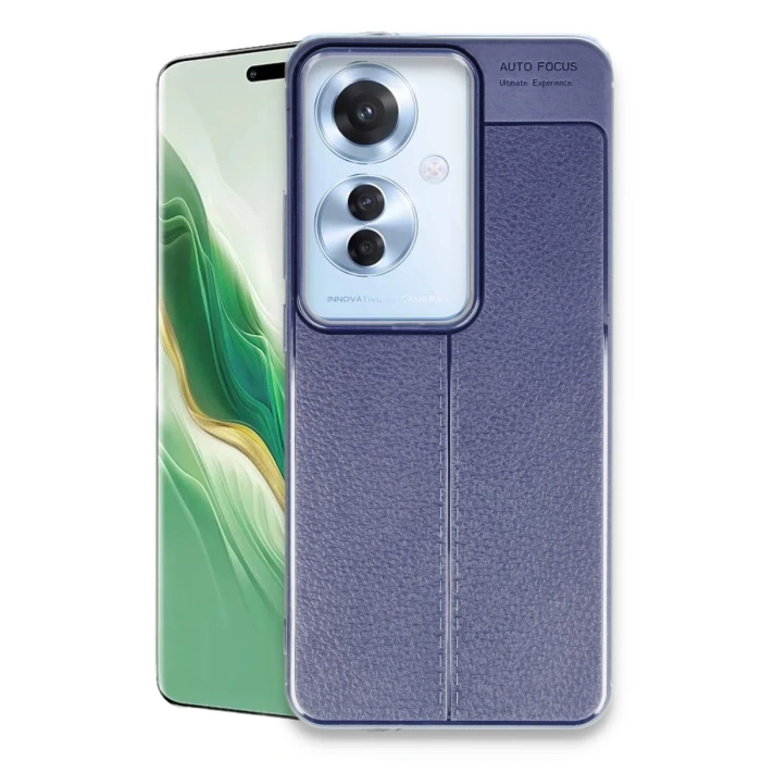 Newface Oppo Reno 11F Kılıf Auto Focus Kapak - Lacivert