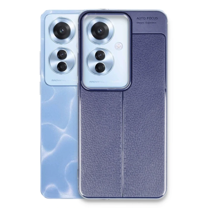 Newface Oppo Reno 11F Kılıf Auto Focus Kapak - Lacivert