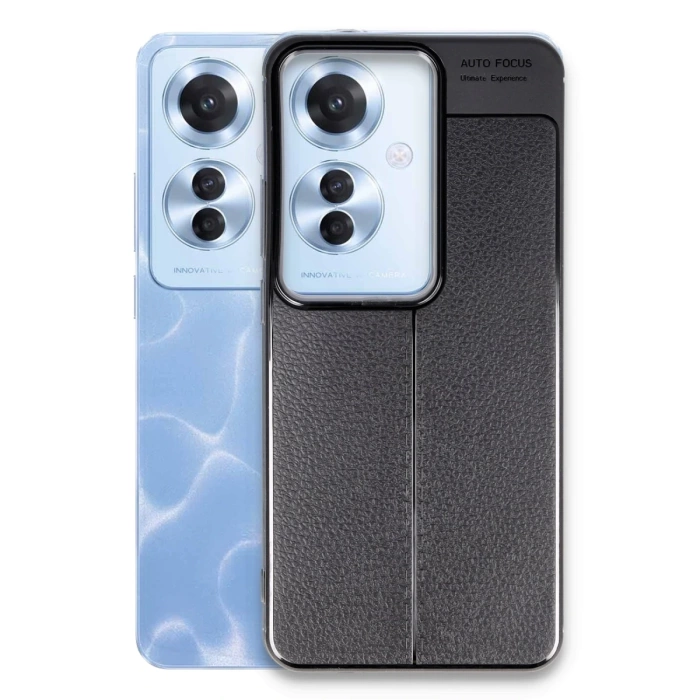 Newface Oppo Reno 11F Kılıf Auto Focus Kapak - Siyah