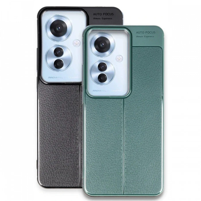 Newface Oppo Reno 11F Kılıf Auto Focus Kapak - Siyah