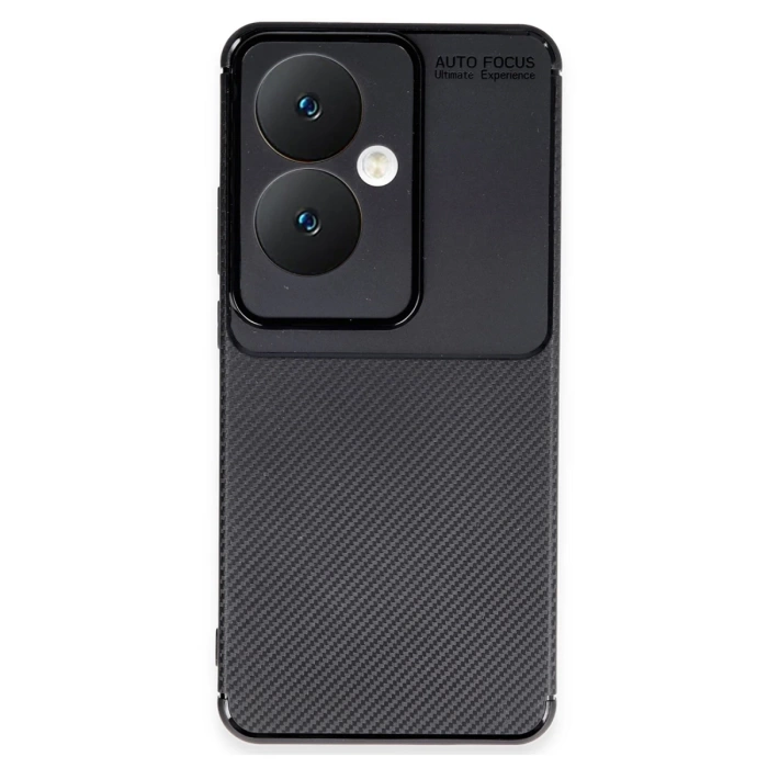Newface Oppo Reno 11F Kılıf Auto Focus Karbon Kapak - Siyah