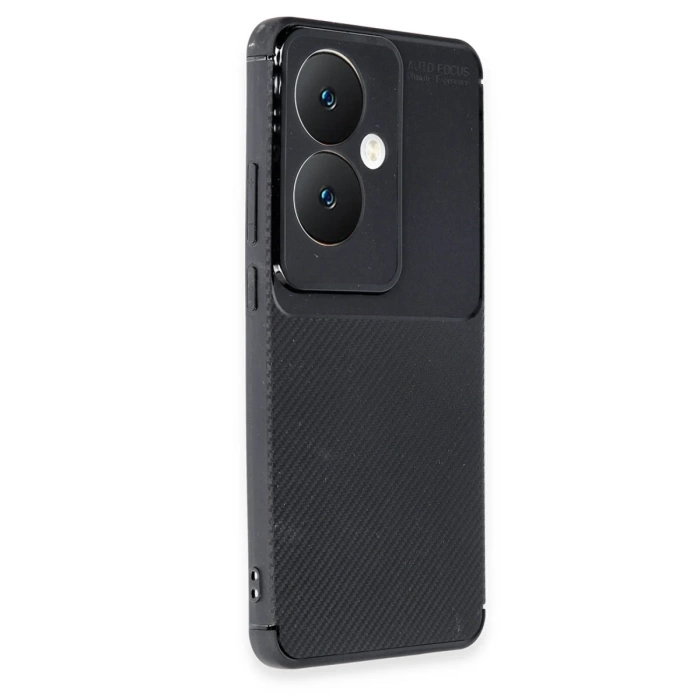 Newface Oppo Reno 11F Kılıf Auto Focus Karbon Kapak - Siyah