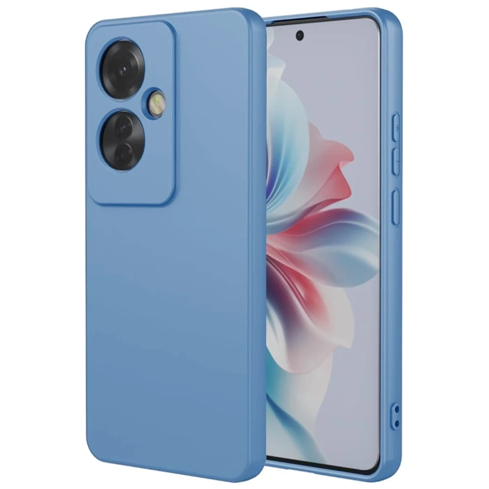 Newface Oppo Reno 11F Kılıf First Silikon - Mavi