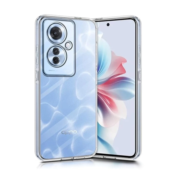 Newface Oppo Reno 11F Kılıf Lüx Şeffaf Silikon