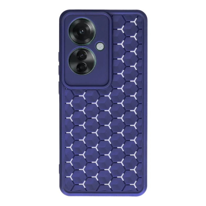 Newface Oppo Reno 11F Kılıf Petek Silikon Kapak - Lacivert