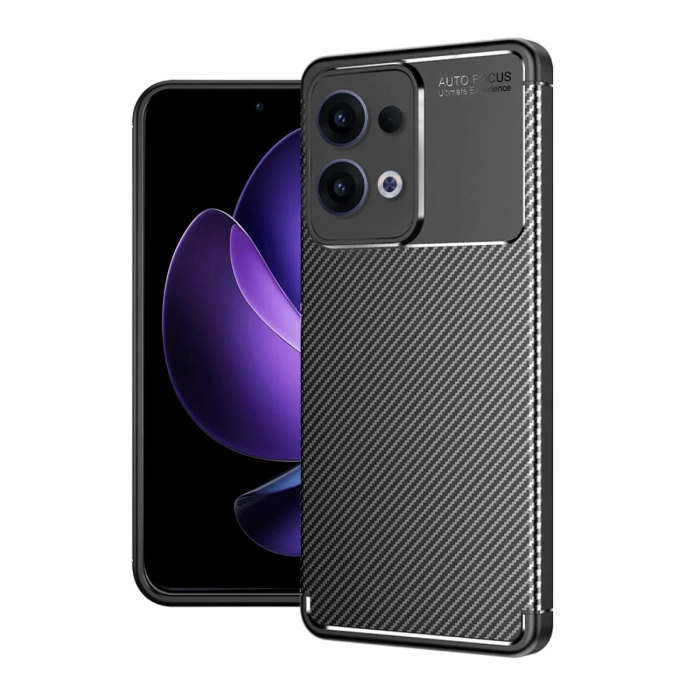 Newface Oppo Reno 13 Pro Kılıf Auto Focus Karbon Kapak