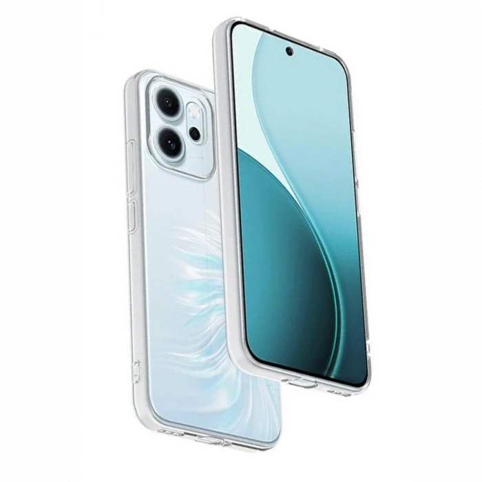 Oppo Reno 14F Kılıf Lüx Şeffaf Silikon