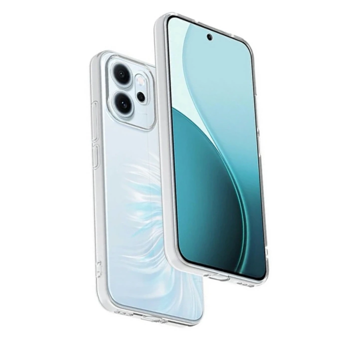 Newface Oppo Reno 14F Kılıf Lüx Şeffaf Silikon