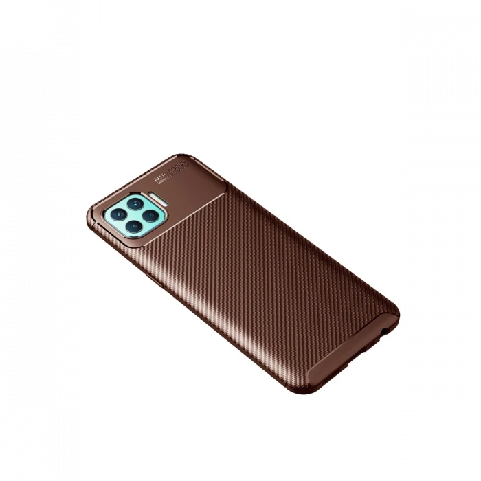 Newface Oppo Reno 4 Lite Kılıf Auto Focus Karbon Kapak