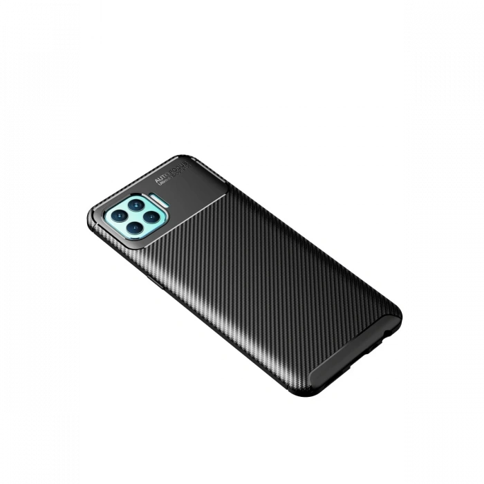 Oppo Reno 4 Lite Kılıf Auto Focus Karbon Kapak