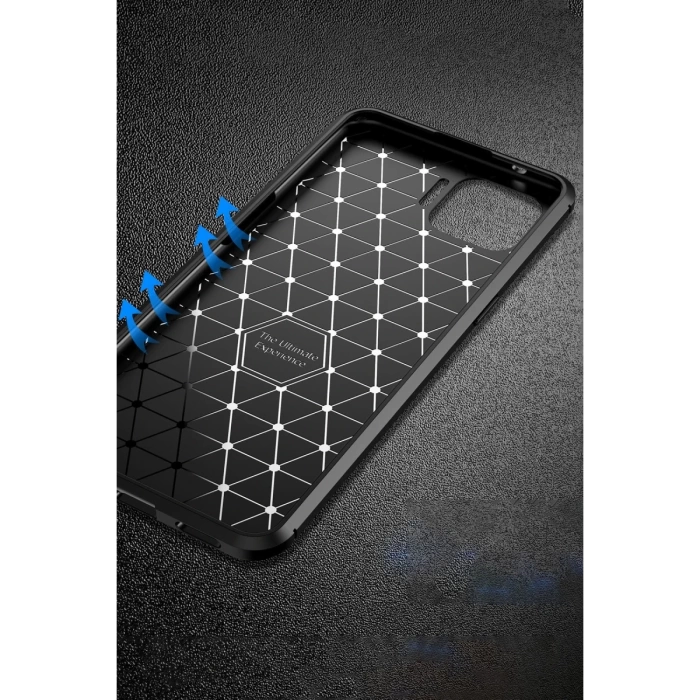 Newface Oppo Reno 4 Lite Kılıf Auto Focus Karbon Kapak