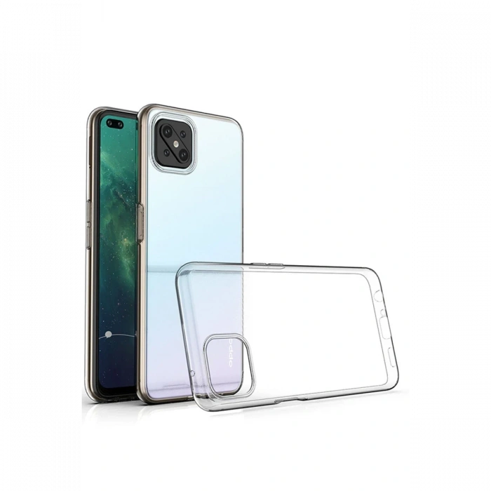 Newface Oppo Reno 4 Lite Kılıf Deluxe 2mm Şeffaf Silikon