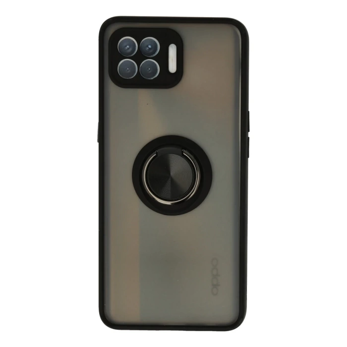 Newface Oppo Reno 4 Lite Kılıf Montreal Yüzüklü Silikon Kapak
