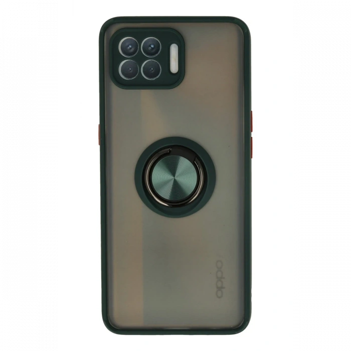 Newface Oppo Reno 4 Lite Kılıf Montreal Yüzüklü Silikon Kapak