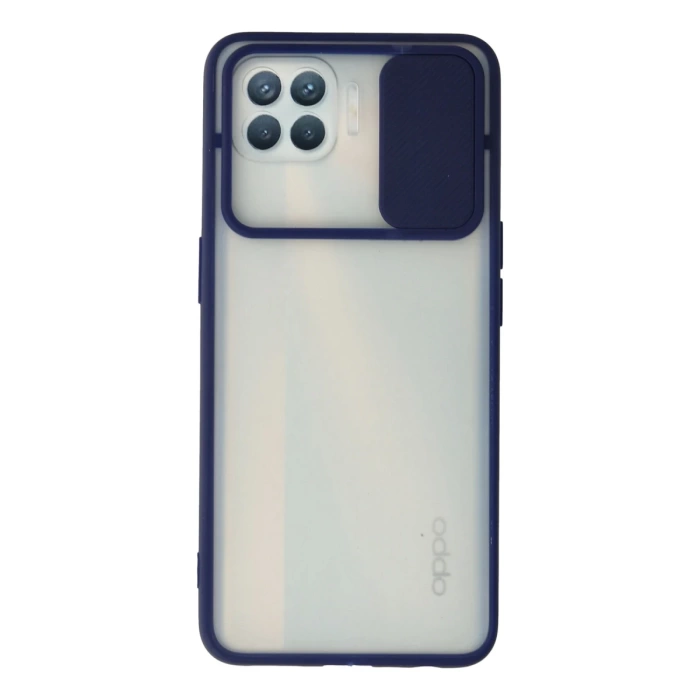 Newface Oppo Reno 4 Lite Kılıf Palm Buzlu Kamera Sürgülü Silikon
