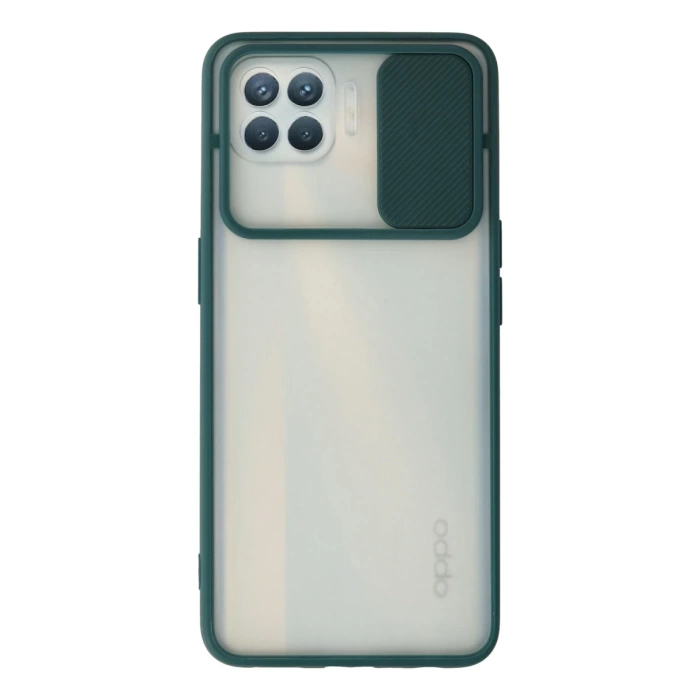 Newface Oppo Reno 4 Lite Kılıf Palm Buzlu Kamera Sürgülü Silikon