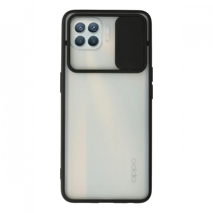 Newface Oppo Reno 4 Lite Kılıf Palm Buzlu Kamera Sürgülü Silikon