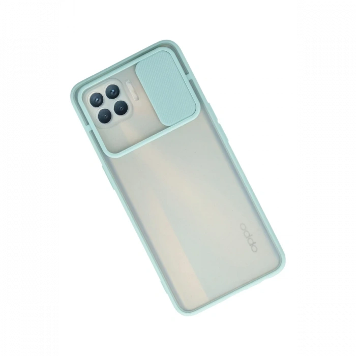 Newface Oppo Reno 4 Lite Kılıf Palm Buzlu Kamera Sürgülü Silikon