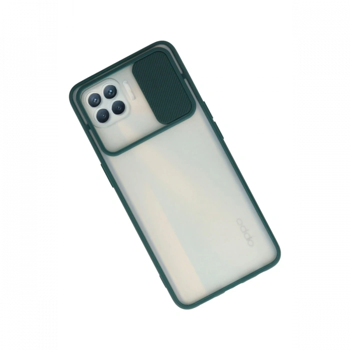 Newface Oppo Reno 4 Lite Kılıf Palm Buzlu Kamera Sürgülü Silikon