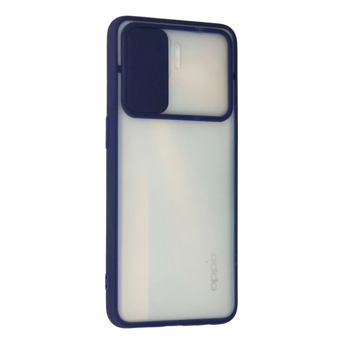Newface Oppo Reno 4 Lite Kılıf Palm Buzlu Kamera Sürgülü Silikon