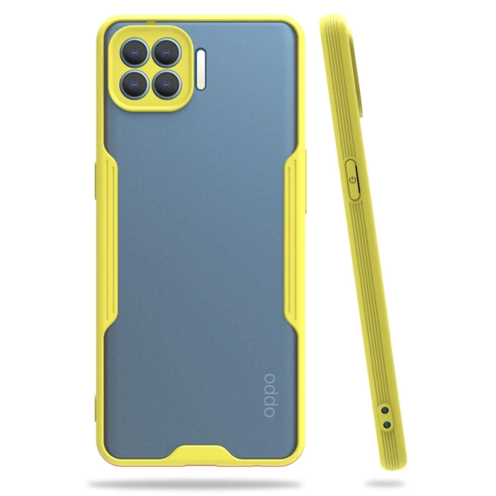 Newface Oppo Reno 4 Lite Kılıf Platin Silikon